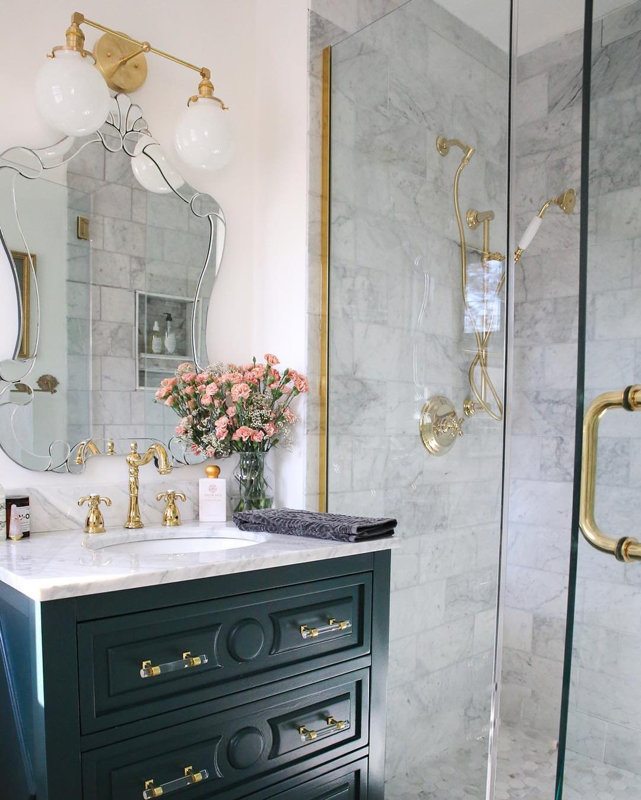 Glam Bathroom Design Photo by Joss & Main Joss & Main